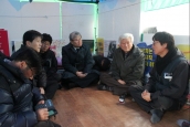[보고] 교회협 김영주 총무 쌍용자동차 해고 노동자들 격려 방문